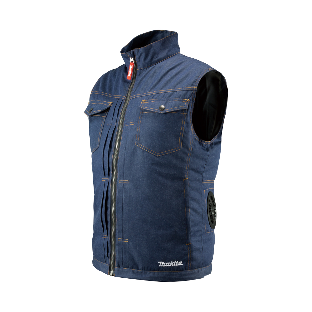 牧田 MAKITA DFV215A 無刷免空調服 風扇衣 牛仔背心 SIZE:L
