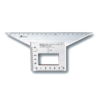 日本 SHINWA鶴龜 台形止型定規 62114 