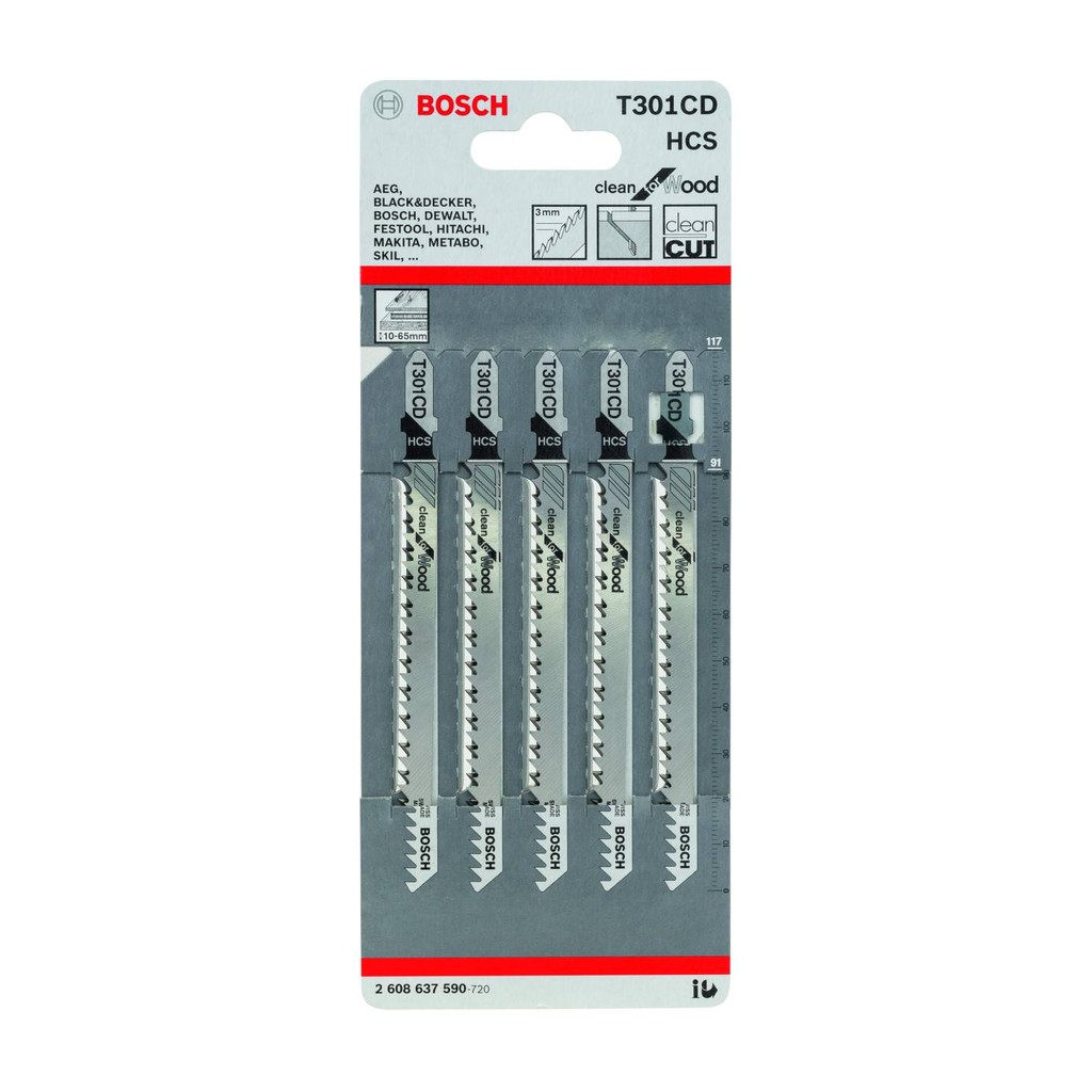 BOSCH 手提線鋸機鋸條 T301CD 木用