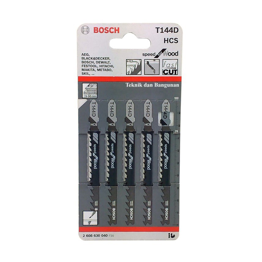 BOSCH 手提線鋸機鋸條 T144D 木用