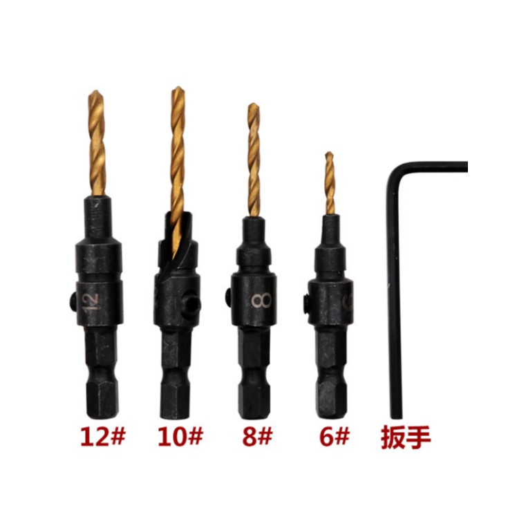 DIY用 沉孔鑽沙拉刀 4入組